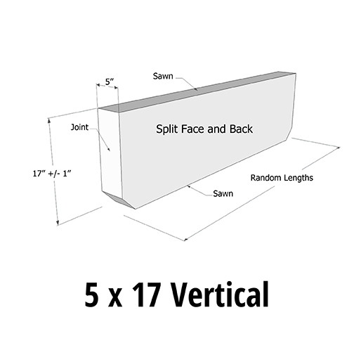 AGCP Curb Styles 5 x 17 Vertical