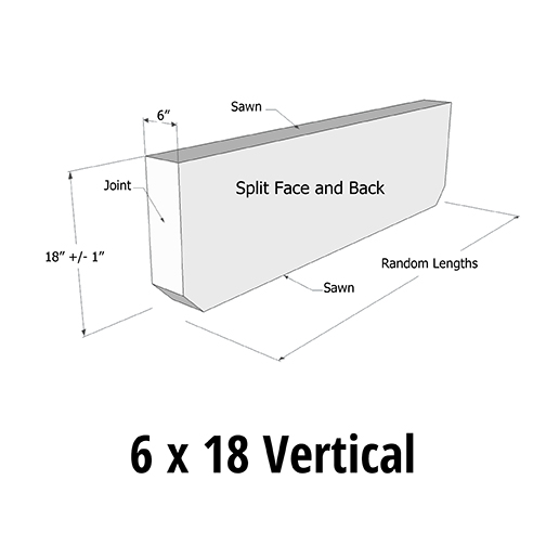 AGCP Curb Styles 6 x 18 Vertical
